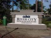 Apartment Main Entry Monument Sign